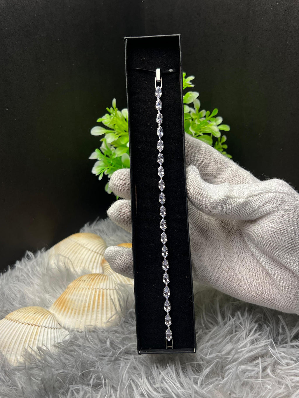 Marquise-Cut Tennis Bracelet